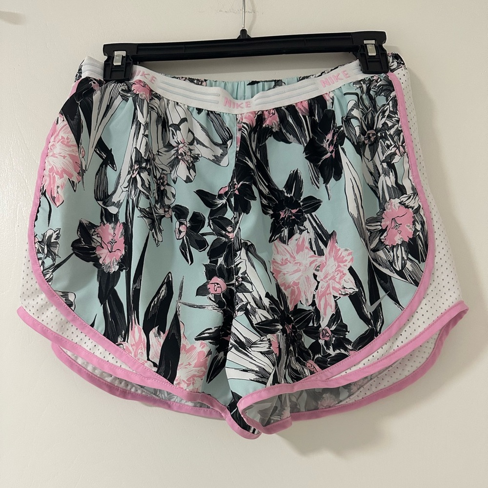 Nike Floral Print Athletic Shorts